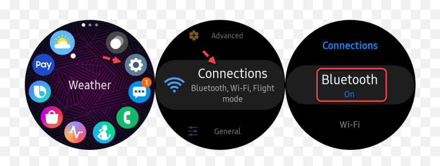 How To Pair Galaxy Buds Watch Easily - Dot Png,Samsung Gear Icon Iphone