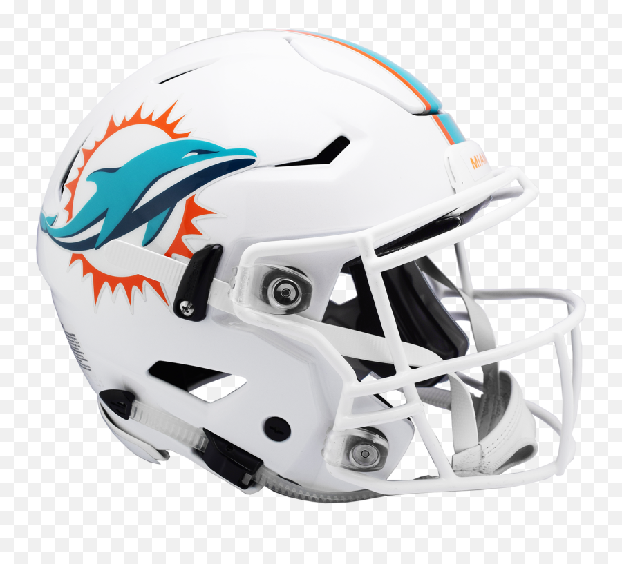 Miami Dolphins Helmet Riddell Authentic Full Size Speedflex Style - Miami Dolphins Football Helmet Png,Riddell Speed Icon