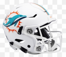 Miami Dolphins Helmet Riddell Authentic Full Size Speedflex Style - Miami Dolphins Football Helmet Png,Riddell Speed Icon