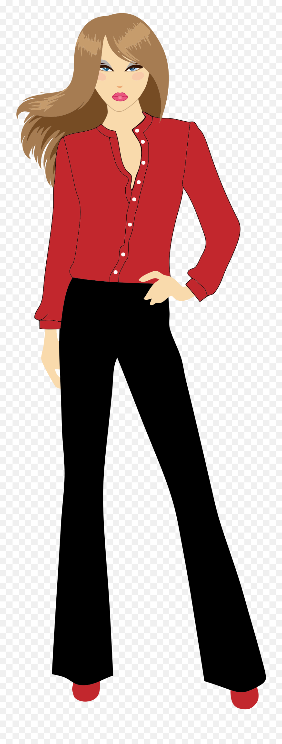 Clipart Png Woman Transparent Free For - Hand On Hip Clipart,Woman Hand Png