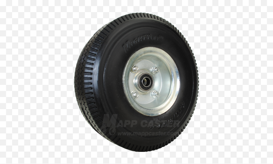 10 X 3 410350 - 4 Flat Free Hand Truck Wheel With 214 Offset Hub Synthetic Rubber Png,Offset Icon