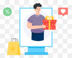 Interactive Icon - Download in Flat Style Illustration png