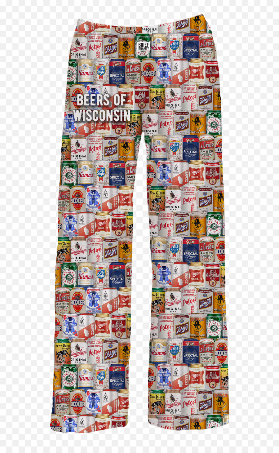 Beers Of Wisconsin Pajama Pants - Full Length Png,Pajamas Icon