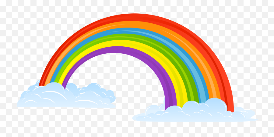 Download Free Png Rainbow With Clouds Images Transparent - Jojo Siwa Rainbow Clip Art,Clouds Png Transparent