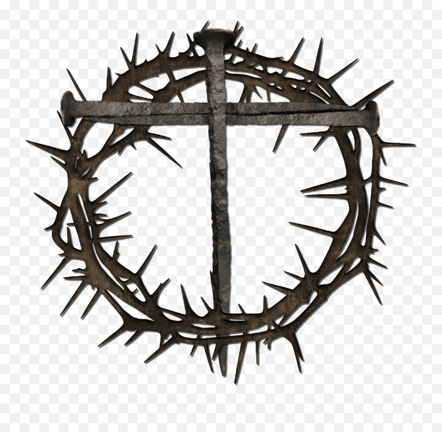 Library Of Nails And Crown Thorns Jpg Royalty Free Png - Cross And Crown Of Thorns Tattoo,Nails Png