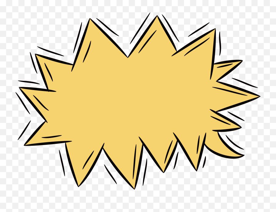 Explosion Clip Art - Yellow Serrated Bomb Png Download Explosion Frame Png,Explosion Png Transparent