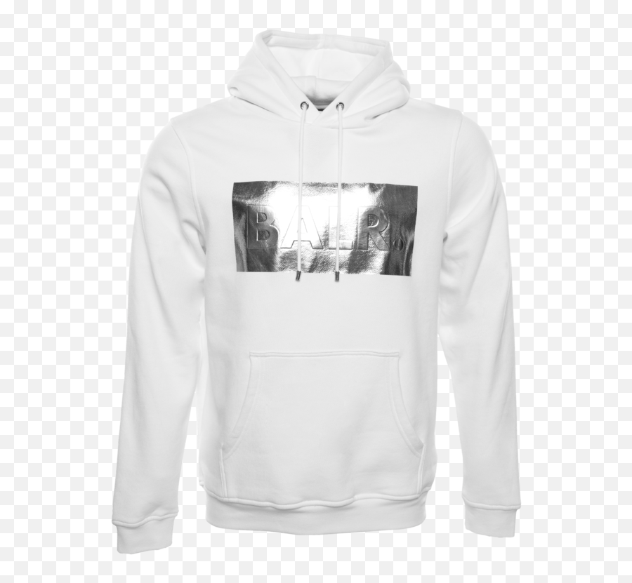 Silver Club Straight Hoodie White The Official Balr - Miu Png,Straight Jacket Png