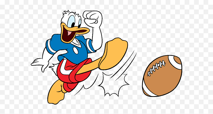 Download Free Png Donald Football V2 Iron - Donald Duck American Football,Football Clipart Png