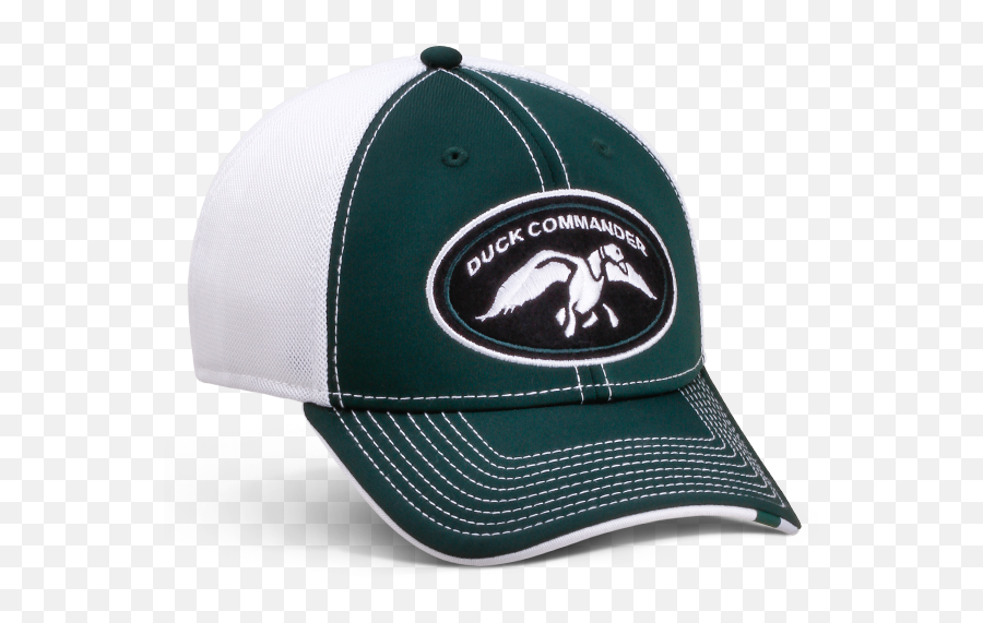 Duck Commander Logo Hat Green And White - Baseball Cap Png,White Hat Png
