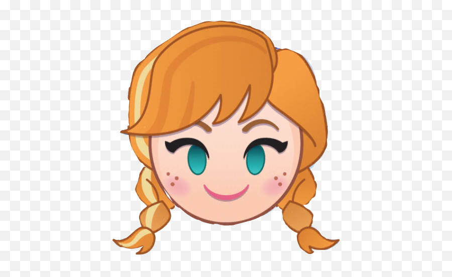 Anna Frozen Disney Emoji Freetoedit Sticker By Yee - Disney Emoji Blitz Frozen Ana Png,Anna Frozen Png