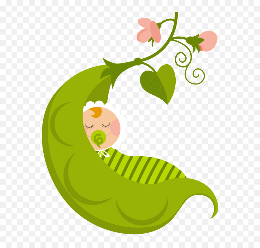 Png Transparent Baby Pea Pod - Baby In A Pea Pod,Pea Png