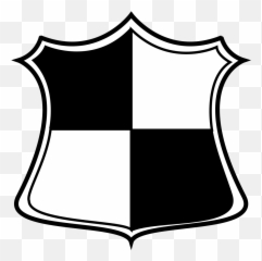 Shield - Blue And White Logo png