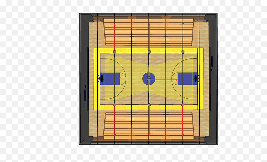 Basketball Court Community Loudspeakers From Biamp - Basketball Png,Basketball Court Png