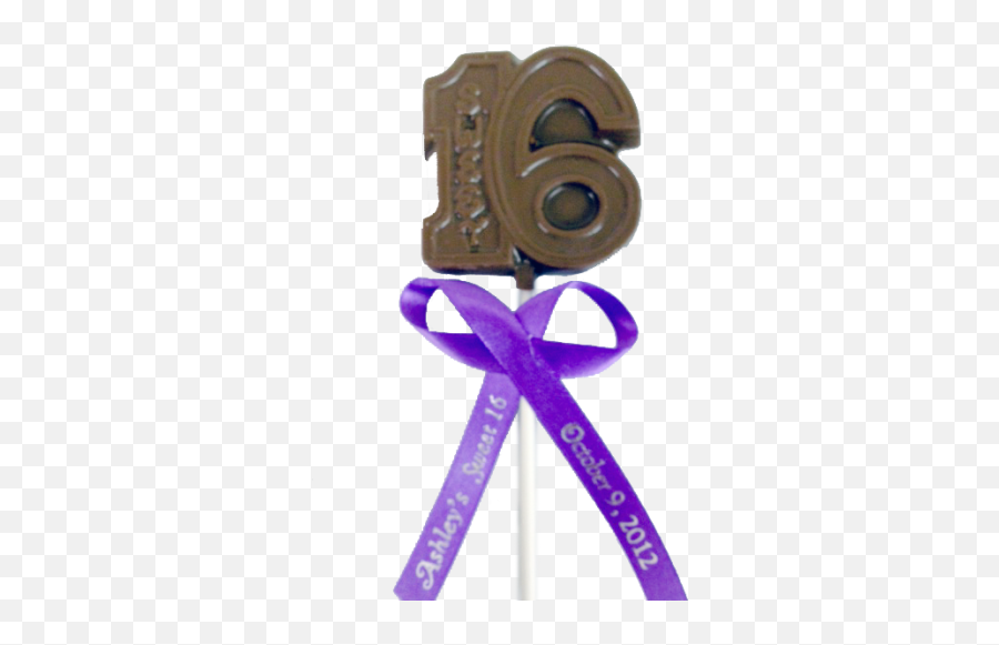 Sweet 16 Lollipop - Sweet 16 Chocolate Lollipop Favors Png,Sweet 16 Png