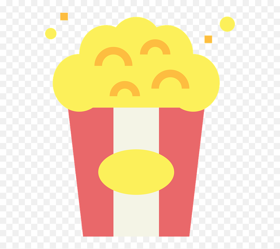 Symbol Popcorn Flat - Free Vector Graphic On Pixabay Happy Png,Popcorn Transparent Background