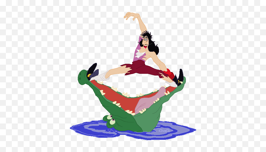 Peter Pan Disney Gif - Capitaine Crochet Et Le Crocodile Png,Peter Pan Png