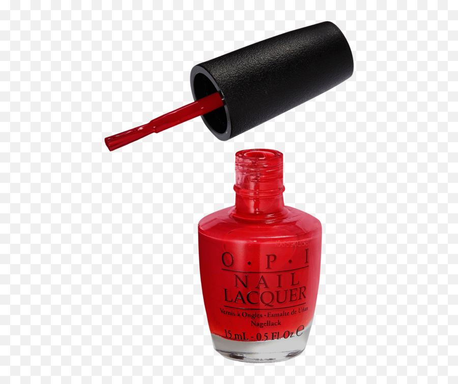 Red Nail Polish Transparent Clipart - Open Nail Polish Bottle Png,Transparent Nails