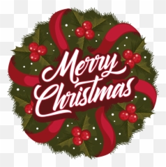 Merry Christmas Wreath - Day png