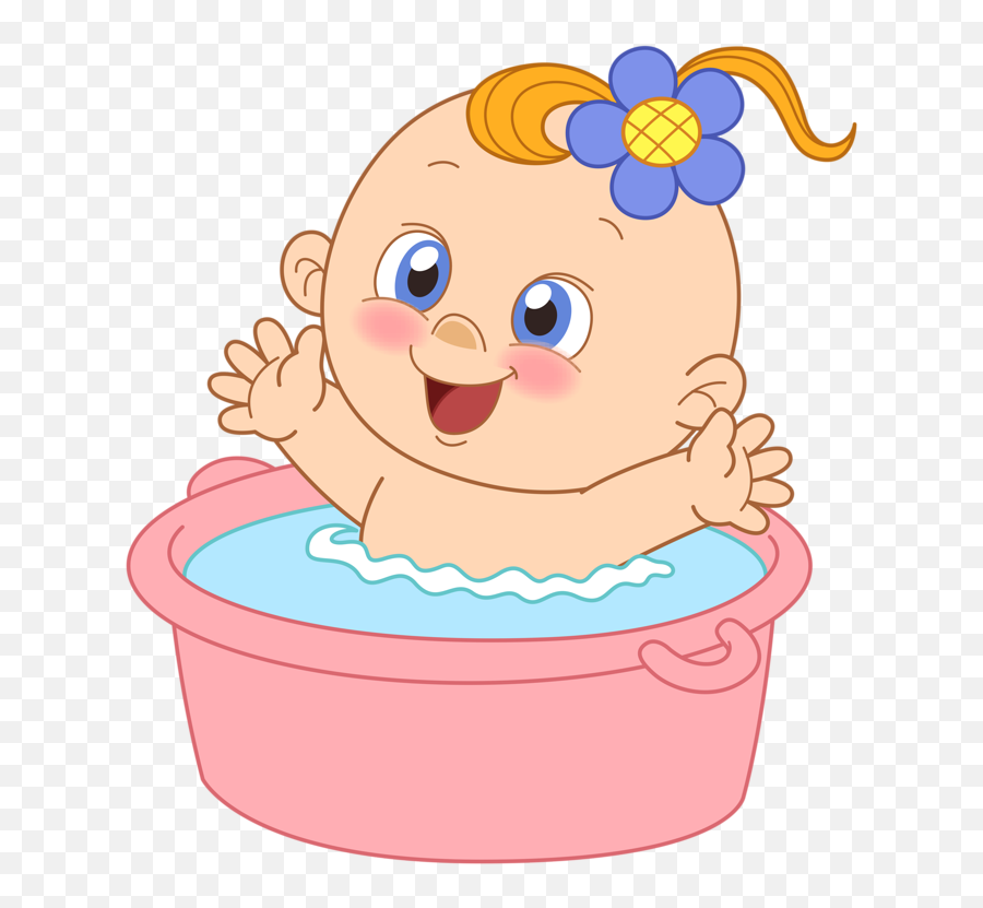 Infant Clipart Baby Face Transparent Free - Baby Bath Time Clipart Png,Infant Png