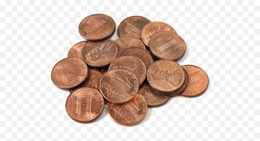 Cent Transparent Background - Transparent Background Pennies Png,Cent Png