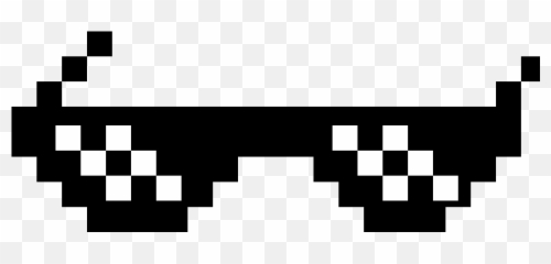 Pixilart - Pixel sunglasses by ugthebug123 Thug Life Png