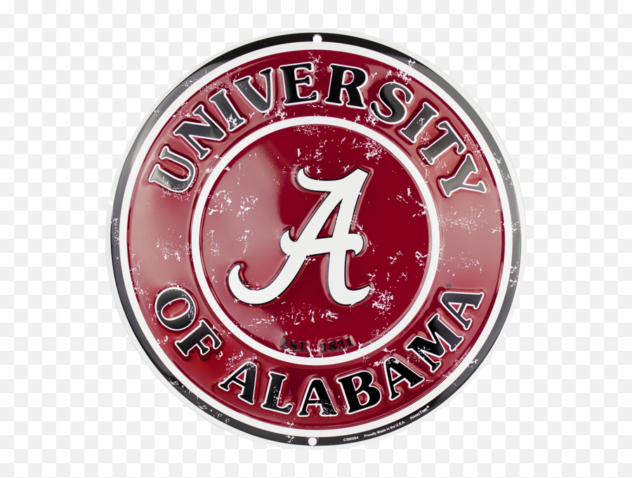 Alabama Crimson Tide Circle Sign - Alabama Png,Roll Tide Png