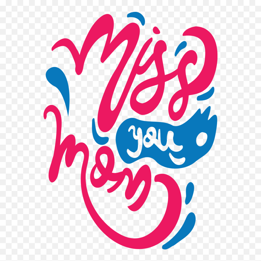 Day Design Logo Pink M For Miss You Mom - Miss You Mom Png,Mothers Day Logo