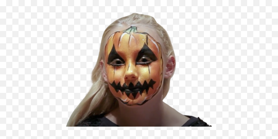 Easy Pumpkin Face Paint Ideas - Supernatural Creature Png,Face Paint Png
