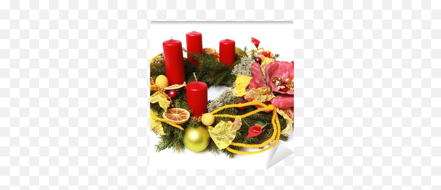 Advent Wreath Wall Mural Pixers - Wieniec Adwentowy Bez Ta Png,Advent Wreath Png