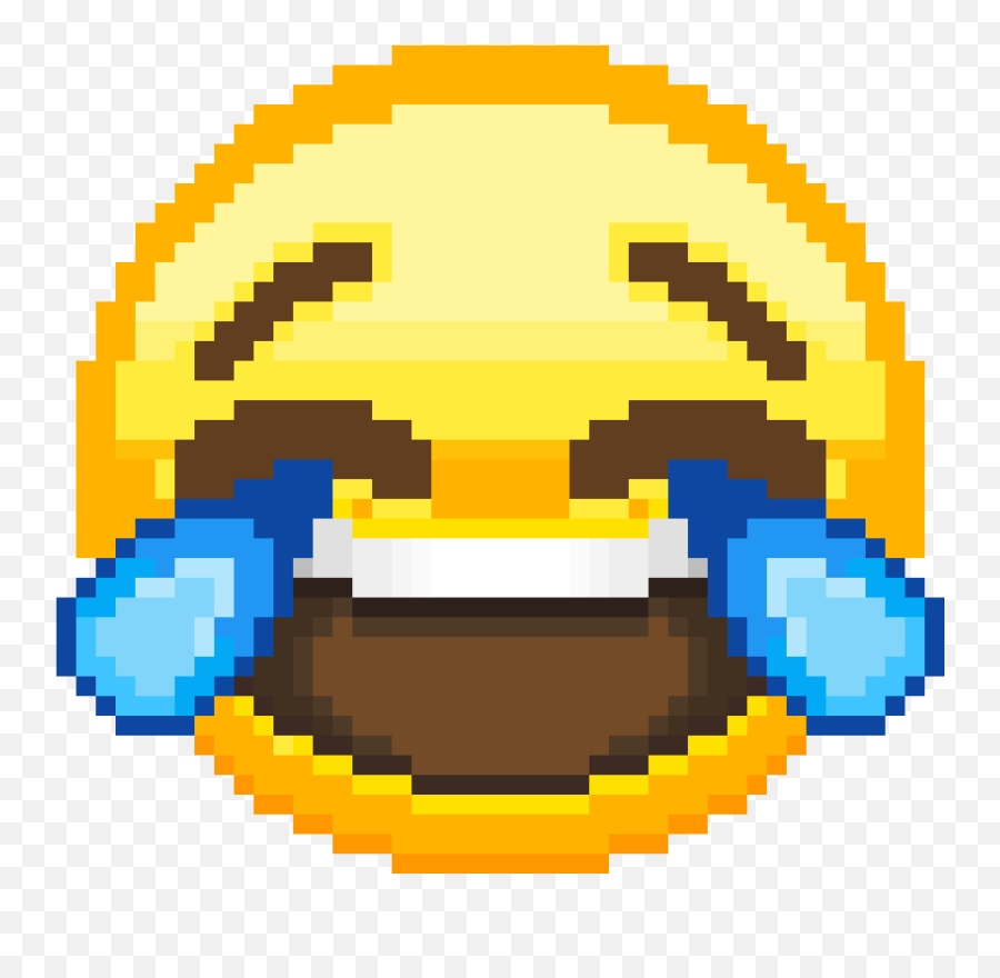 Laughing Crying Emoji - Lmao Emoji Full Size Png Download Laughing Crying Emoji Pixel Art,Laugh Cry Emoji Png