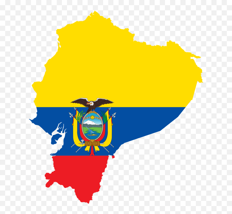 Yellow Ecuador Flag Of Png - Ecuador Flag In Country,Ecuador Flag Png