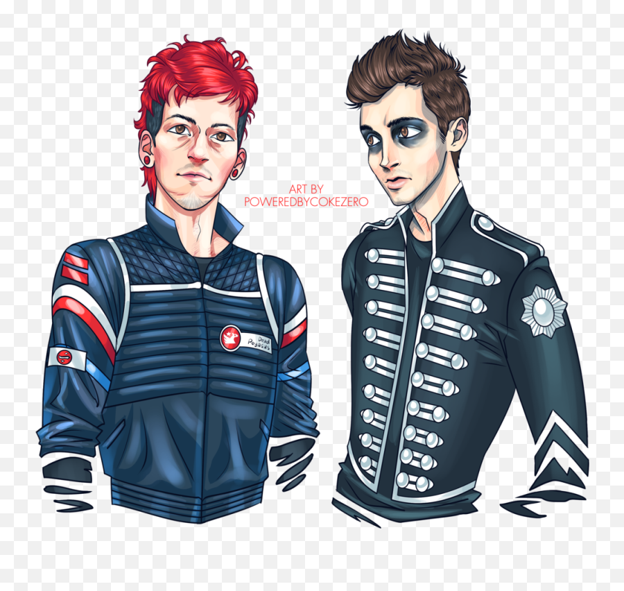 Josh U0026 Tyler Discovered By Tiffa - Twenty One Pilots And Mcr Png,Tyler Joseph Png