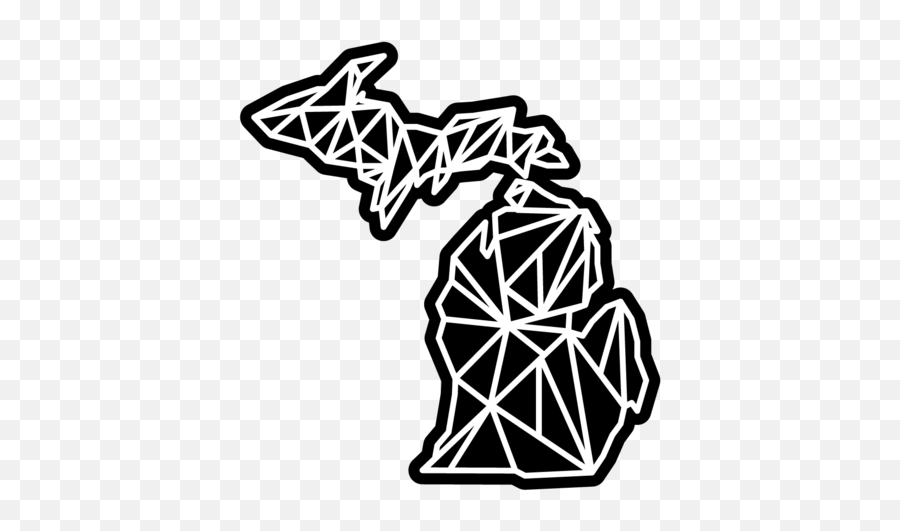 Michigan Awesome Stickers - Language Png,Michigan Outline Transparent