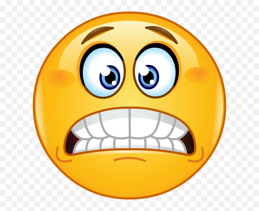 Funny Emoticons - Yikes Emoji Face Png,Excited Emoji Png