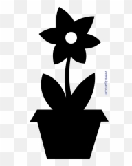 Download Flower Pot Silhouette Clip Art - Clipart png