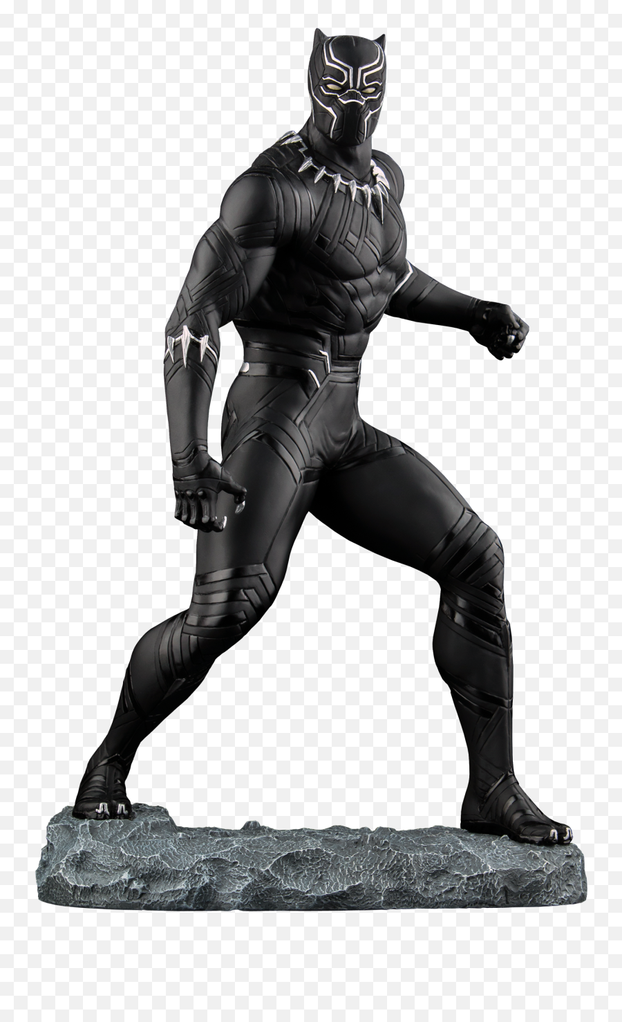Figure Panther Character Fictional - Black Panther Marvel Statue Png,Black Panther Transparent