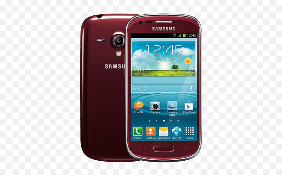 Samsung Galaxy S3 Mini 8gb Red - Unlocked U2013 Tech Samsung S3 Mini Png,Galaxy S3 Move Apps Icon