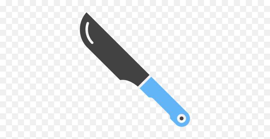 Kitchen Knife Miscellaneous Objects Two Color Blue Png Icon6 - Solid,Miscellaneous Icon Png