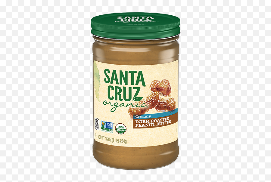 Dark Roasted Creamy - Santa Cruz Peanut Butter Png,Peanut Transparent