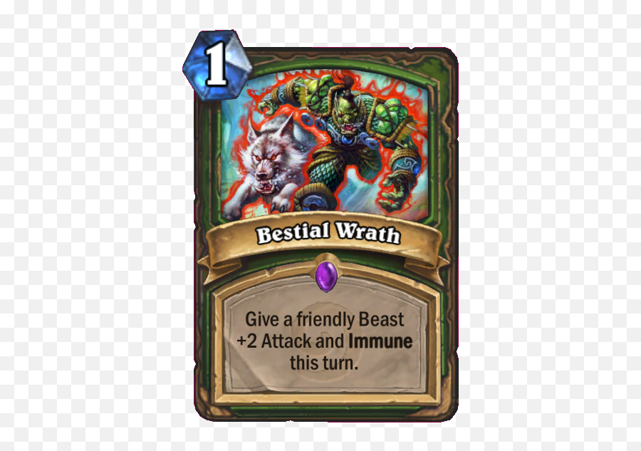 Bestial Wrath - Hearthstone Wiki Png,Textnow Icon