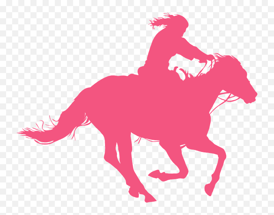 Silueta De Vaquera Montando A Caballo U2013 Vectores Siluetas - Cowgirl Riding Horse Silhouette Png,Caballo Png