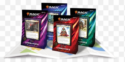 Magic The Gathering Commander 2019 Inner Case Set Of 4 - Magic Commander 2019 Decks Png,Amonkhet Logo