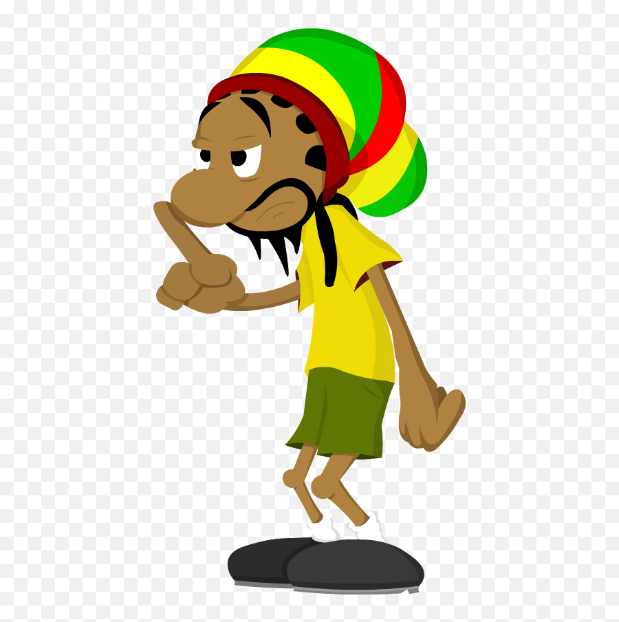 Weed Clipart Rasta - Bob Marley Cartoon Png,Weed Smoke Png