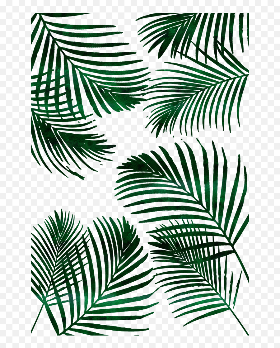 Tropical Palm Leaf Wall Tapestry By Naturemagick - Palm Tropical Leaf Painting Png,Palm Leaves Transparent