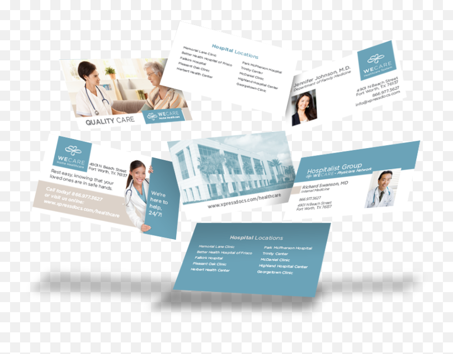 Download Healthcare Business Cards - Flyer Png,Business Cards Png