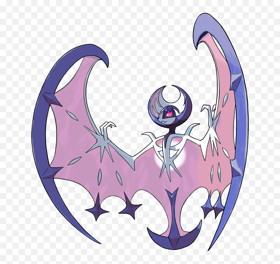 Download Hd Lunala Shiny - Pokémon Sun And Moon Transparent Lunala Full Moon Shiny Png,Sun And Moon Png