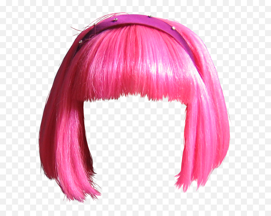 Wig Transparent Images - Lazy Town Pink Wig Png,Wig Png