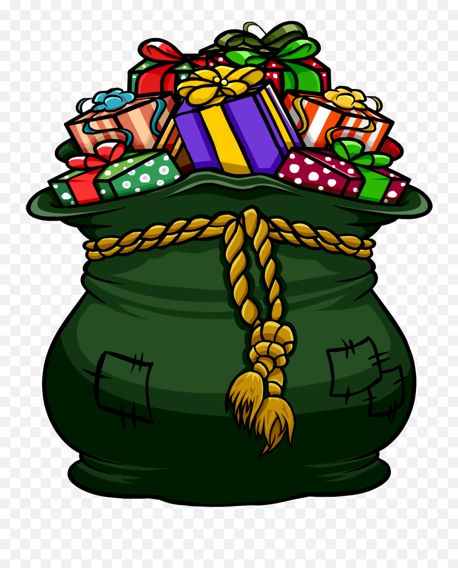 Marbles Clipart Sack - Santa Claus Bag Clipart Png Santa Bag With Presents,Sack Png