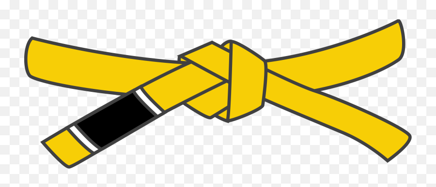 Filebjj Yellow Beltsvg - Wikipedia Yellow Belt Jiu Jitsu Png,Belt Png
