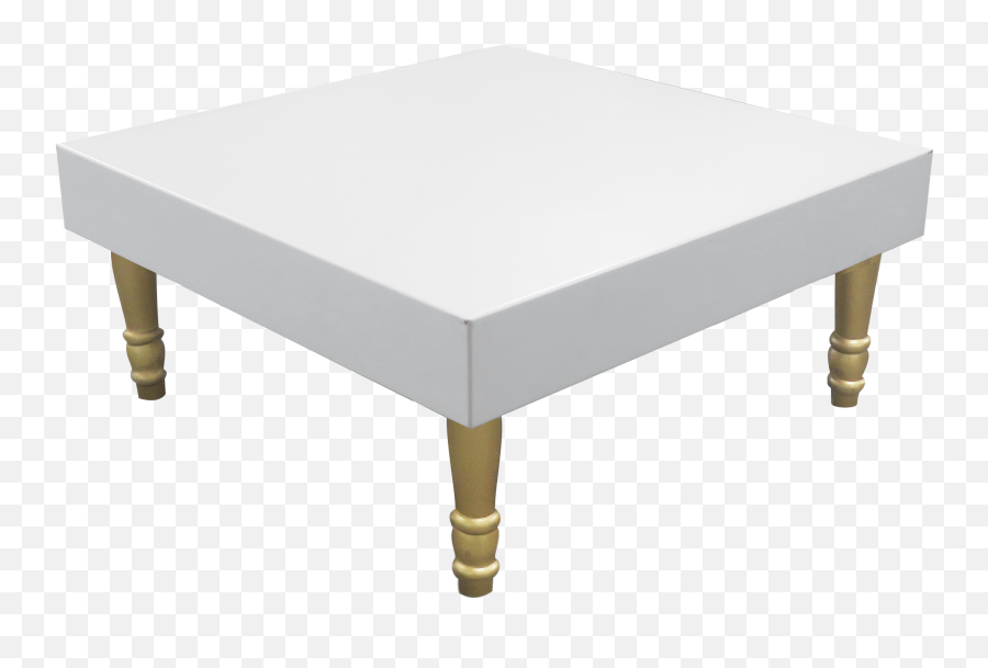 Avalon Gold Square Coffee Table - Coffee Table Png,Gold Square Png